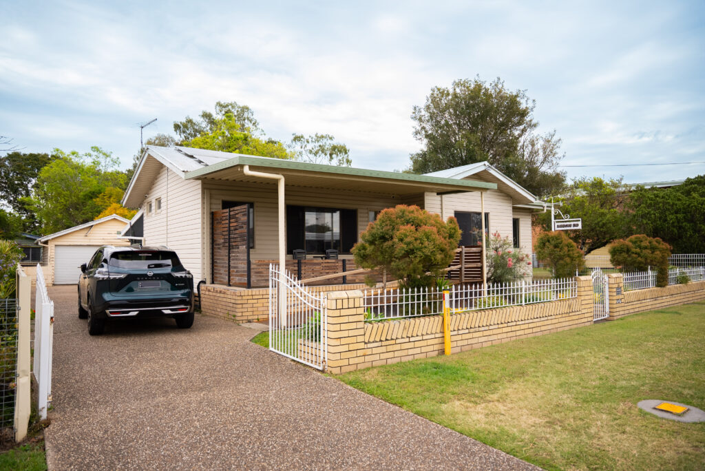 The front of a Supported independent living home in One Mile, Ipswich.